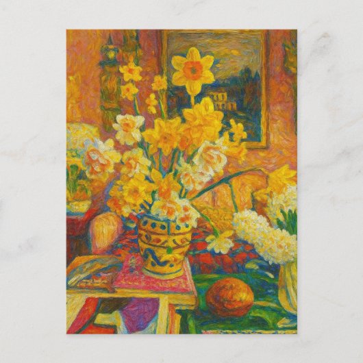 Osterglocken-Postkarte Postkarte (Vorderseite)
