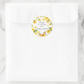 Osterglocken und Schmetterlinge Hochzeit Aufkleber (Tasche)