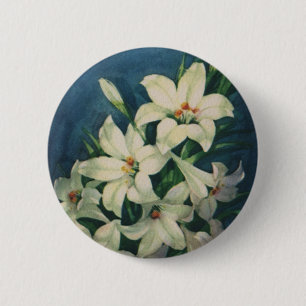 Osterglockenblumen, Vintage-Osterglocken Button