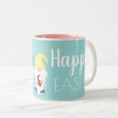 Ostergnaom oder Frühjahrsgeschenk Zweifarbige Tasse (VorderseiteRechts)
