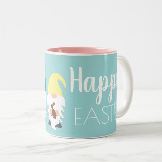 Ostergnaom oder Frühjahrsgeschenk Zweifarbige Tasse (VorderseiteRechts)