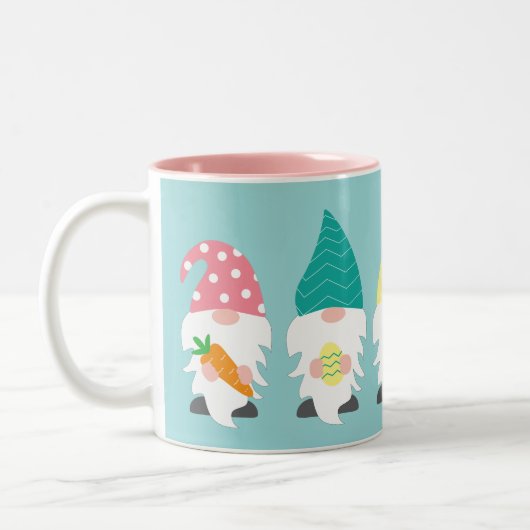 Ostergnaom oder Frühjahrsgeschenk Zweifarbige Tasse (Links)
