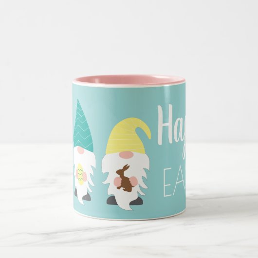 Ostergnaom oder Frühjahrsgeschenk Zweifarbige Tasse (Mittel)