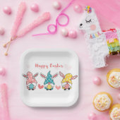 Ostergnom-Gnomes mit Eiern Pappteller (Party)