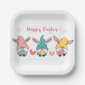 Ostergnom-Gnomes mit Eiern Pappteller (Vorderseite)