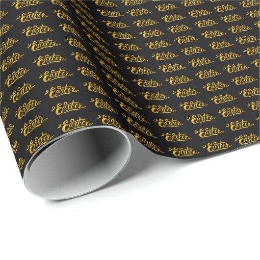 Ostergold-Eier Geschenkpapier (Rolleneckpunkt)