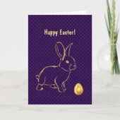 Ostergoldbraun Feiertagskarte (Vorderseite)