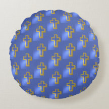 Ostergolden Christlich Religious Lit Cross Blue
