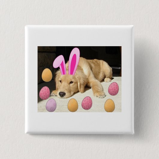 Ostergolden Retriever Button (Vorderseite)