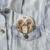 Ostergoldendoodle-Hunde Button (Beispiel)