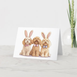 Ostergoldendoodle-Hunde Feiertagskarte