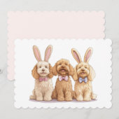 Ostergoldendoodle-Hunde Feiertagskarte (Vorne/Hinten)