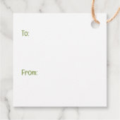 Ostergoldendoodle-Hunde Geschenkanhänger (Rückseite)