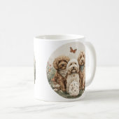 Ostergoldendoodle-Hunde Kaffeetasse (VorderseiteRechts)