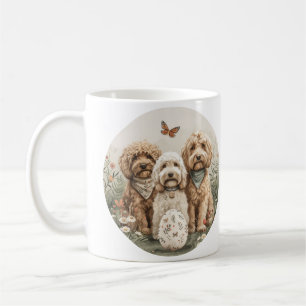 Ostergoldendoodle-Hunde Kaffeetasse