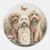Ostergoldendoodle-Hunde Magnet (Vorne)
