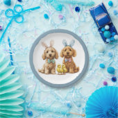 Ostergoldendoodle-Hunde Pappteller (Party)