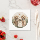 Ostergoldendoodle-Hunde Serviette (Beispiel)