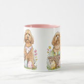 Ostergoldendoodle-Hunde Tasse (Zentrum)