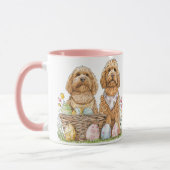 Ostergoldendoodle-Hunde Tasse (Links)