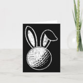 Ostergolf Bunny Ears Funny Golfgeschenk Karte (Vorderseite)
