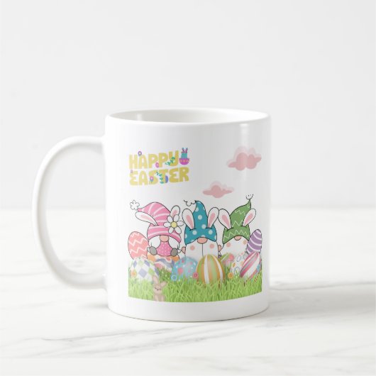Ostergome mit Ostereier-Tasse Kaffeetasse (Links)