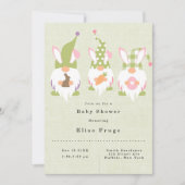 Östergomes Grüne Babydusche Einladung (Vorderseite)
