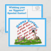 Ostergose-Foto Feiertagspostkarte (Vorne/Hinten)