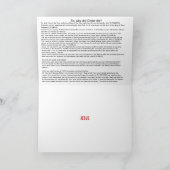 Ostergospurbotschaft Feiertagskarte (Innenseite)