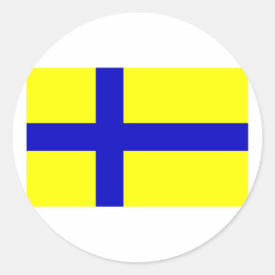 Ostergotland klar, Schweden Runder Aufkleber