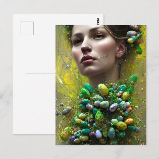Ostergöttin Postkarte (Vorne/Hinten)