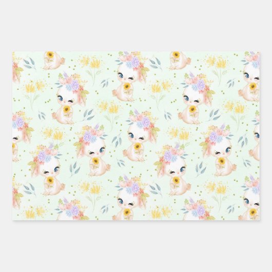 Ostergras Geschenkpapier Set (Vorderseite)