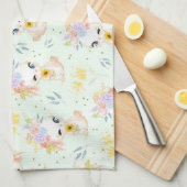 Ostergras Geschirrtuch (Viertel Falte)