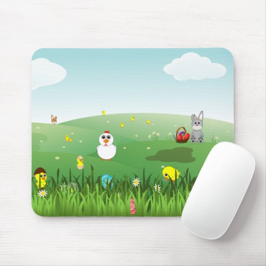 Ostergras Mousepad (Mit Mouse)