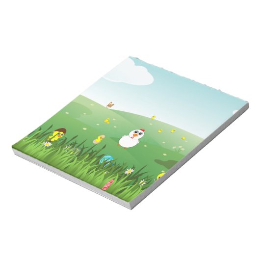 Ostergras Notizblock (Rotiert)