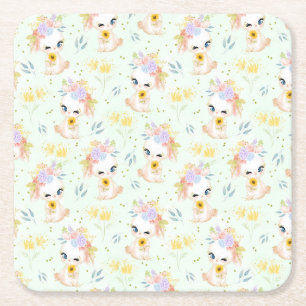 Ostergras Rechteckiger Pappuntersetzer