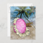 Ostergrauung hawaiianischen Stils Feiertagspostkarte (Vorne/Hinten)