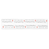 Ostergregorian Chant Whimsical Elegant katholisch Kurzer Tischläufer (Horizontal)