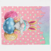 Ostergrindeleier Punkt Icing Tropfen Fleecedecke (Vorderseite (Horizontal))