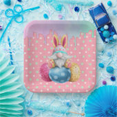 Ostergrindeleier Punkt Icing Tropfen Pappteller (Party)