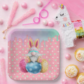 Ostergrindeleier Punkt Icing Tropfen Pappteller (Party)