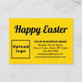 Ostergrün auf der Gelben Abschlusskarte Begleitkarte (Vorderseite)