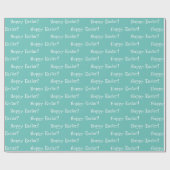 Ostergrüner Urlaub Geschenkpapier (Flach)