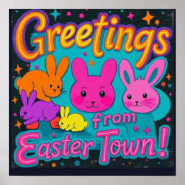 Ostergruß aus den Bunnen Poster