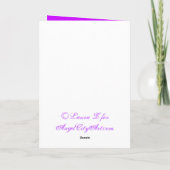 Ostergruß Blumenkreuz Karte (Rückseite)