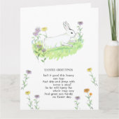 Ostergruß Bunny Old Kinderzimmer Ryhme Art Karte (Vorderseite)