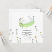 Ostergruß Bunny Old Kinderzimmer Ryhme Art Karte (Vorderseite/Rückseite Beispiel)