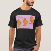 Ostergruß Chicks Lila T-Shirt (Vorderseite)