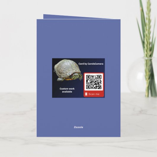 Ostergruß - Chionodoxa - Karte (Rückseite)