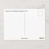 Ostergruß mit Mädchen und Maiglöckchen Postkarte (Rückseite)